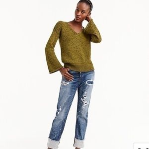 J.crew Flared-sleeve swing sweater size M